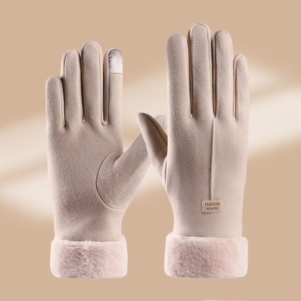 New Touchable Screen Winter Gloves Warm Full Finger Touch Screen Gloves Full Finger Gloves Women Men