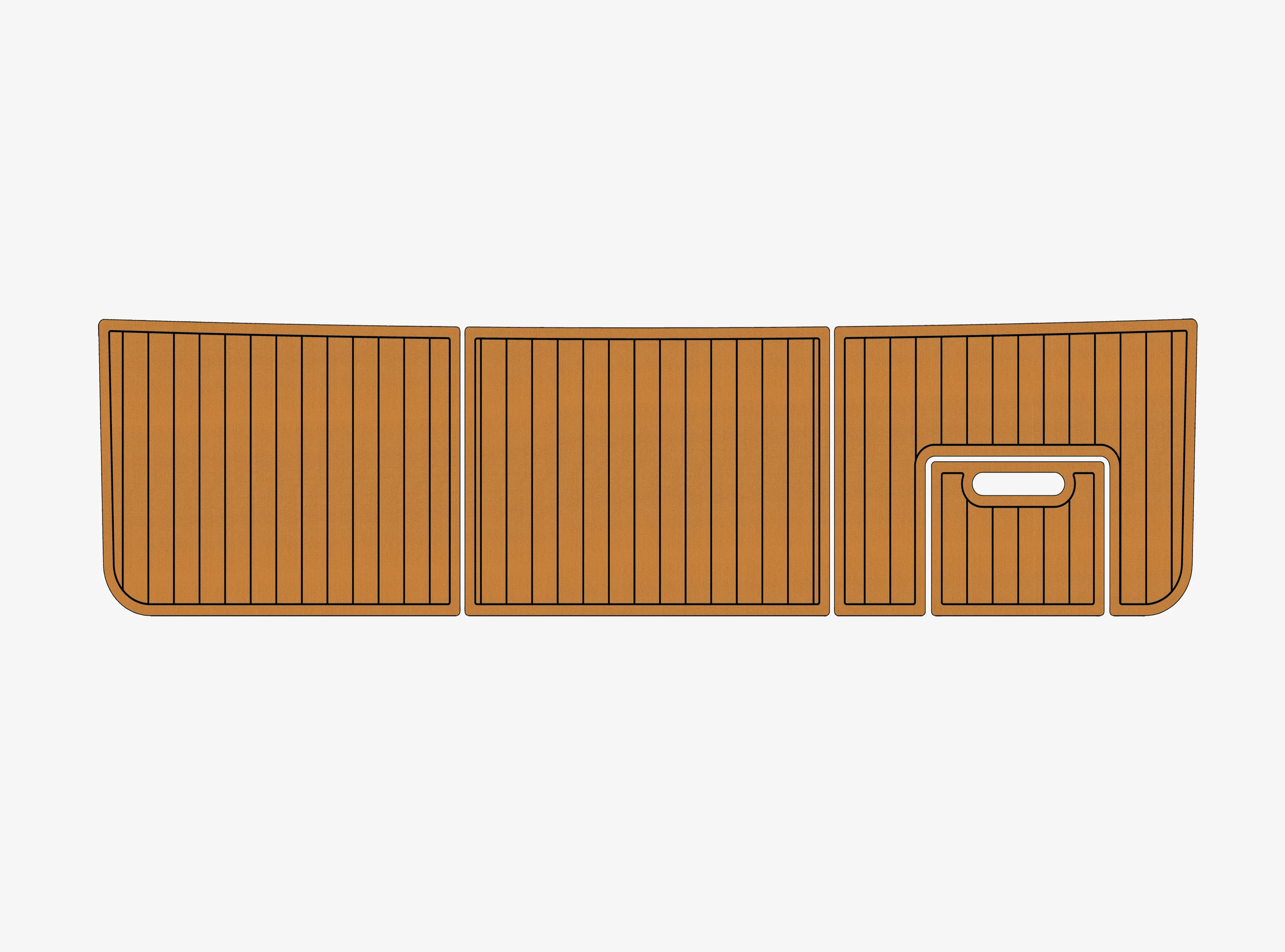 Anti-Skid EVA Faux Teak Self-Adhesive 6mm Boat Decking Pad for 1993 Sea Ray Express Bridge Yacht Cockpit Durable Marine Flooring