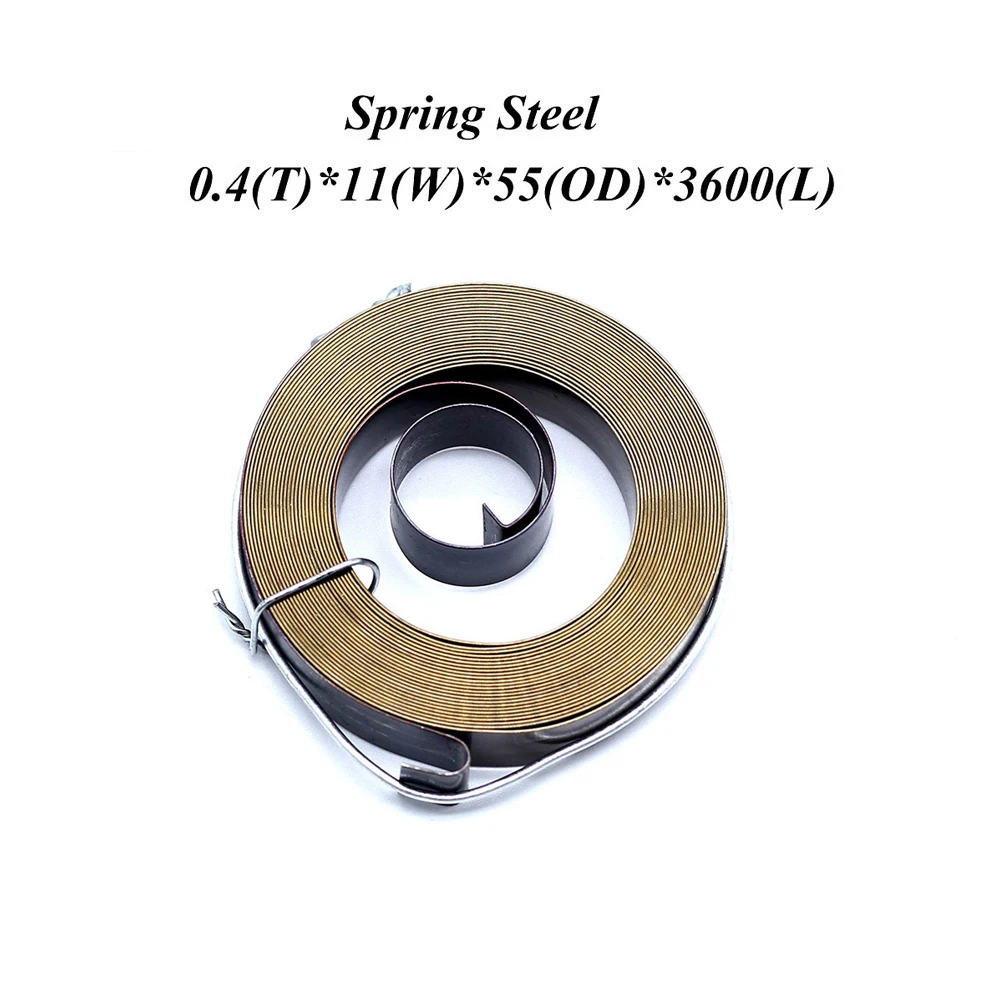 FUMAO Extension Constant Force Coil Springs Steel Flat Spiral Torsion Springs 0.4*11*3600mm
