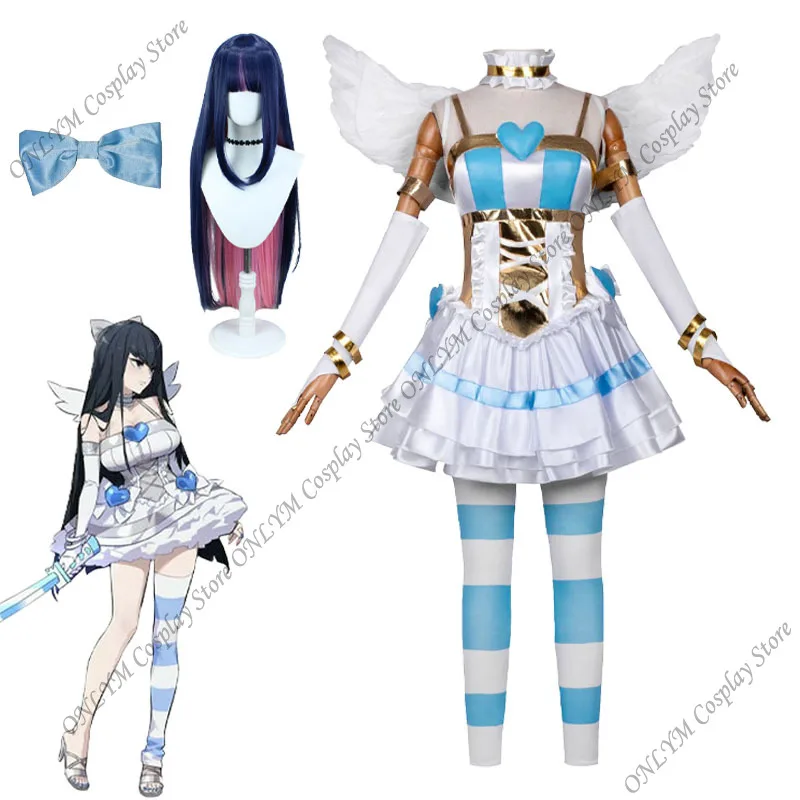 

Panty & Stocking Cosplay Angel Stocking Cosplay Wings Outfits Kids Adult Panty Anarchy Role Play Uniform Halloween Clothes