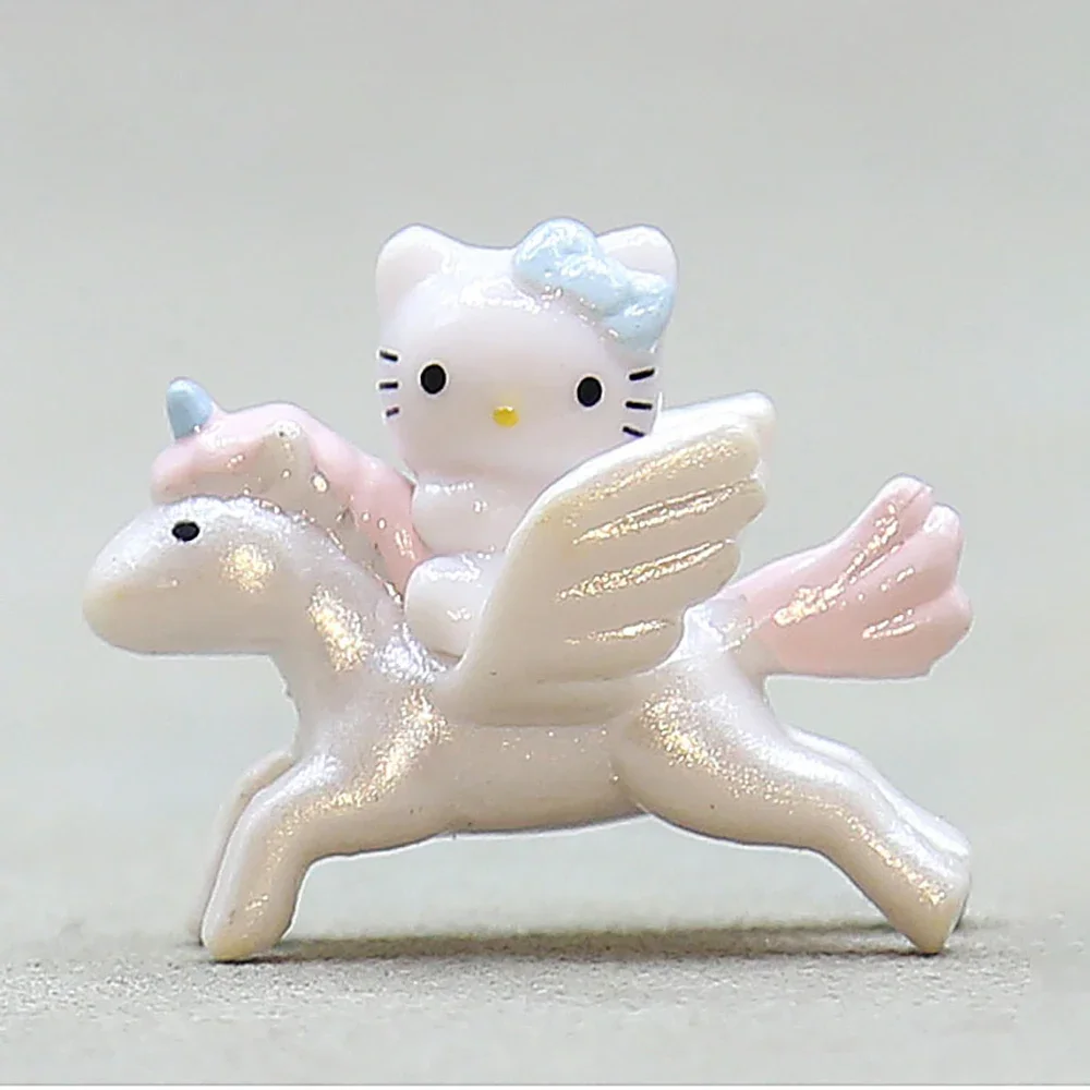 Sanrio Anime 3Cm Hello Kitty Angel Cat Figurka Lalka Kawaii Ciasto Pokój Dekoracyjna Dekoracja Świąteczna Zabawka Prezenty Dla Dziewczynek Dzieci