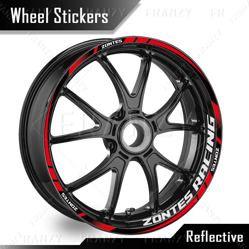

Светоотражающая наклейка на колесо мотоцикла, полоски на обод, лента, наклейка на ступицу, аксессуары для ZONTES 350T 350E 350D 350M 368K 368D 368E 368M