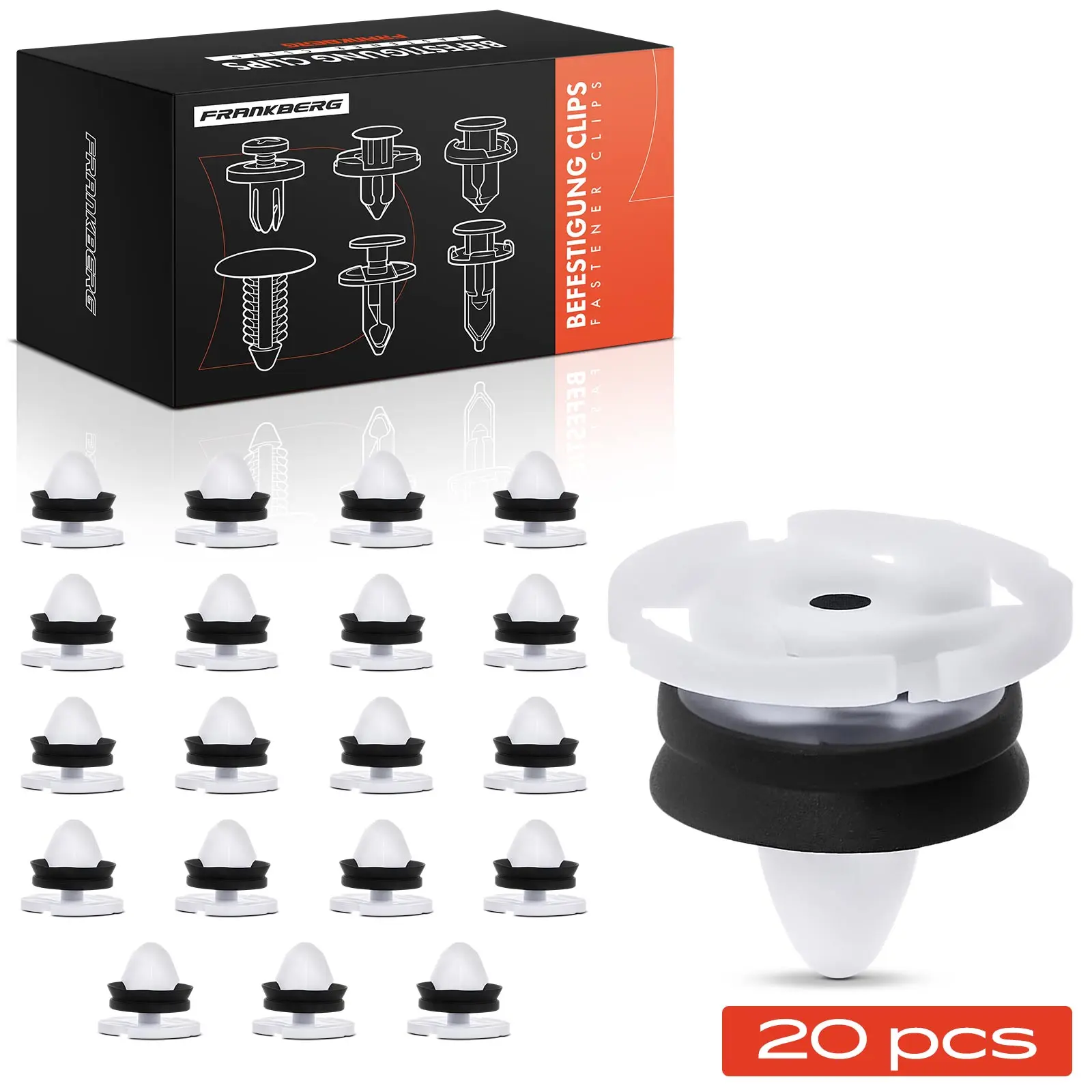 Frankberg 20x bevestigingsclips deurpaneel voor Citroën C4 Peugeot 508 Renault Laguna 7703077476