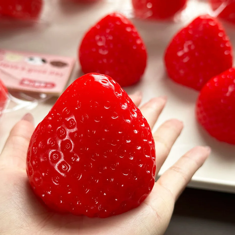 Weicher Quetsch-Apfel in Rosa, Blau und Grün als Sensorisches Fidget-Spielzeug für ADHS und Autismus mit Langsamer Rückfederung für Erwachsene und als Weihnachtsgeschenk – Detail 26