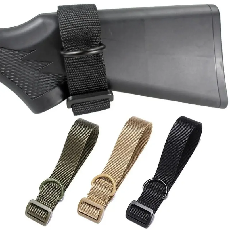 Wielofunkcyjny Airsoft taktyczny ButtStock Adapter do zawieszenia karabin pasek do pistoletu lina do mocowania paska polowanie dla AR15 HK416