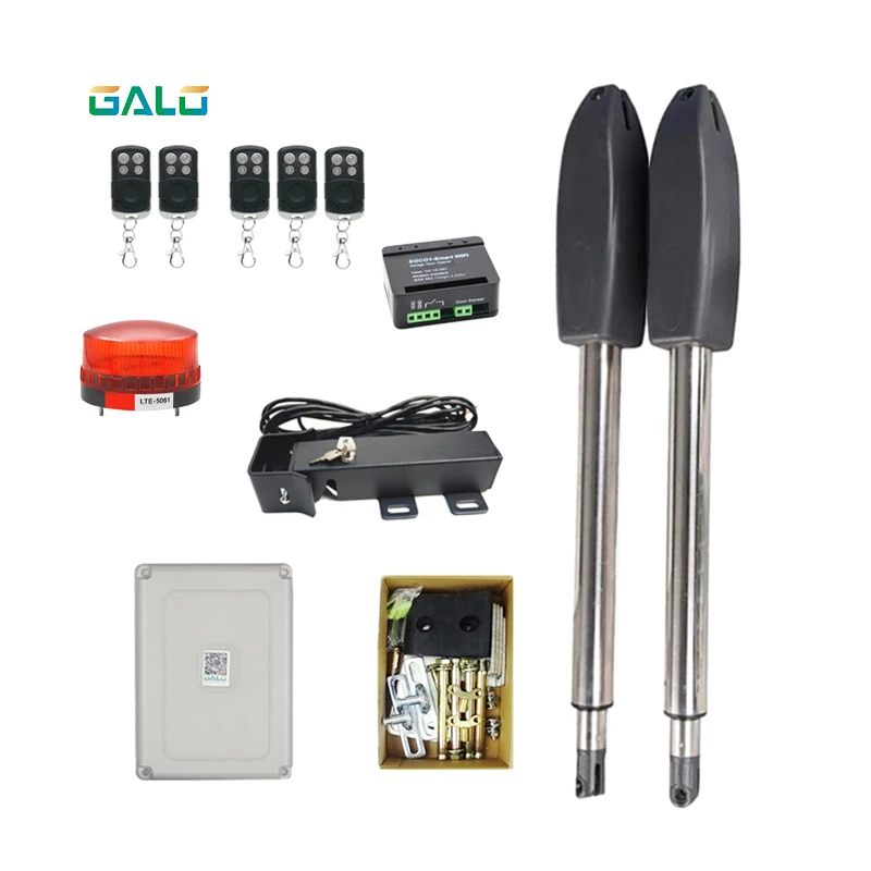 

Swing Gate Motor 400kgs Full Automatic Swing Gate Opener Kit Multiple Remotes