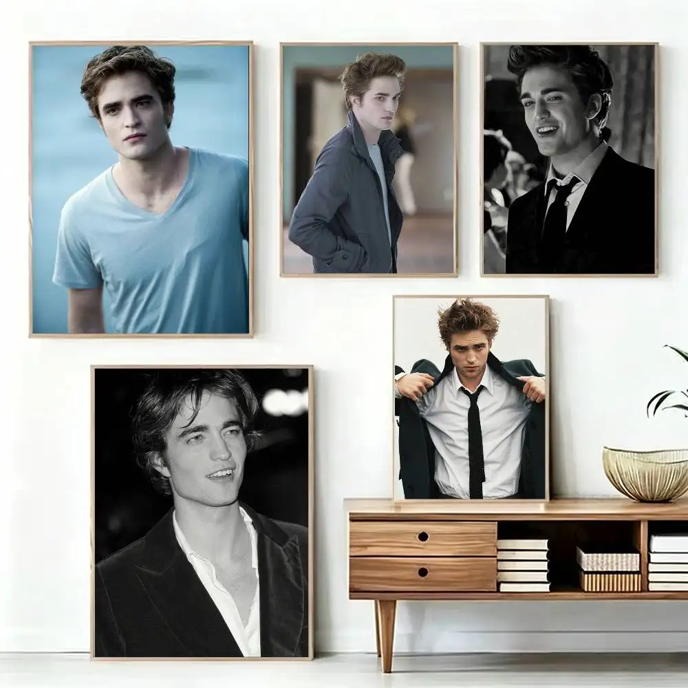T-Twilight Edward R-Robert P-Pattinson Poster High Quality Dorm Living Room Aesthetic Wall Decoration Painting Stickers Gift
