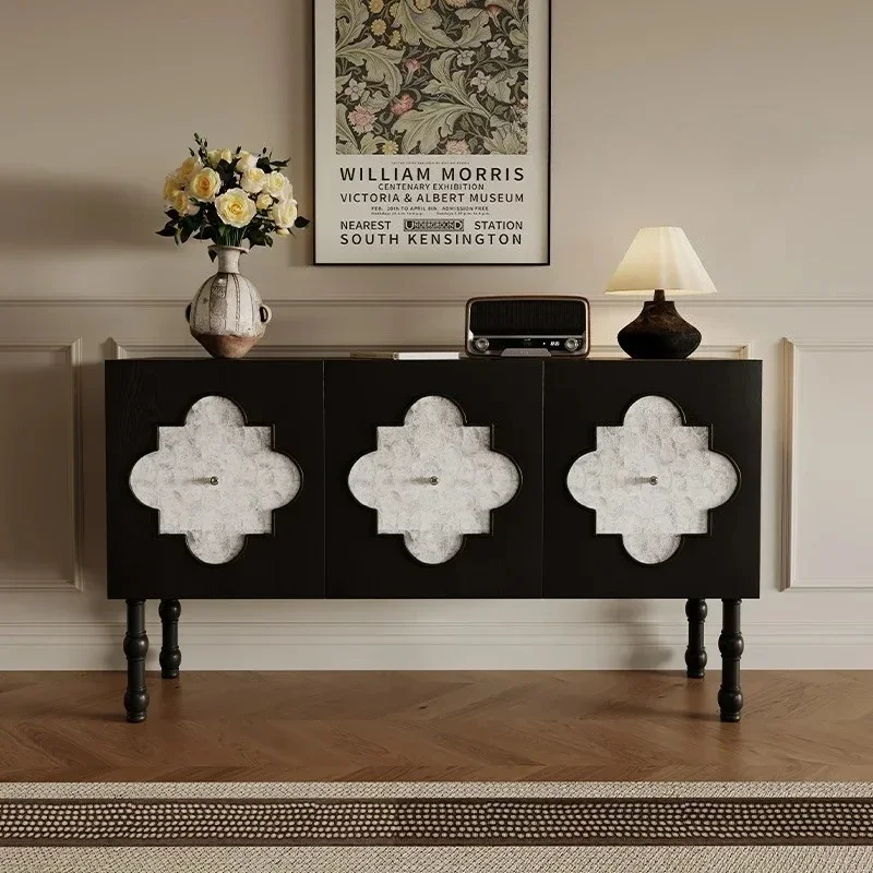 

French Vintage Style Solid Wood Household Shell Entrance Cabinet