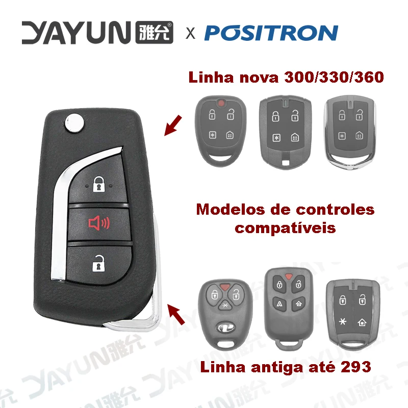 YAYUN AKBPCP069 TY-03A Modified Pocket Knife Key Positron Flex Alarm Buttons New and Old Line Up to 293 300 330 For Toyota