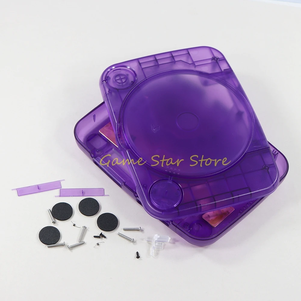 1set For PS1 Housing Shell Transparent Case with Buttons For PlayStation 1 PS One Console Replacement Parts