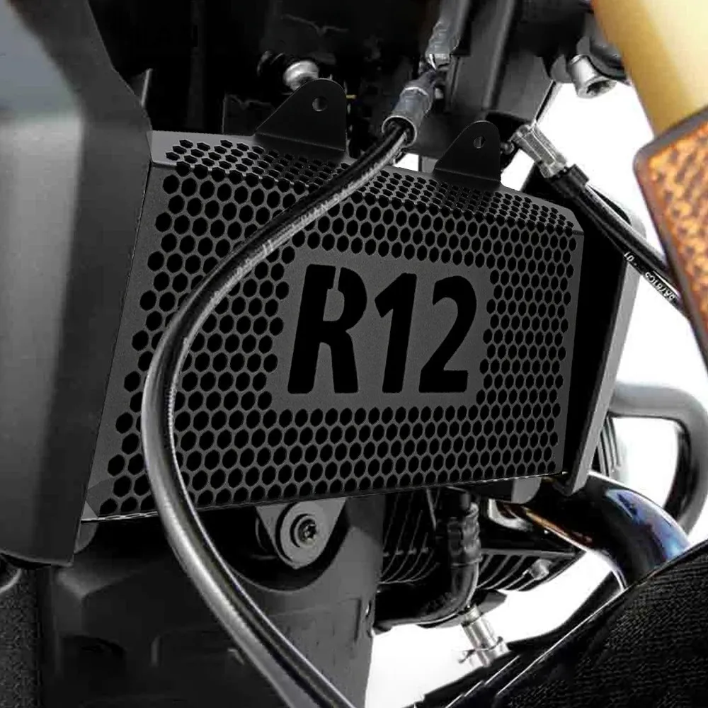 

Motorcycle Accessories For BMW R12 NineT R 12 Nine T 2024 2025 2026 Radiator Grille Grill Guard Cover Oil Cooler Guard Protector