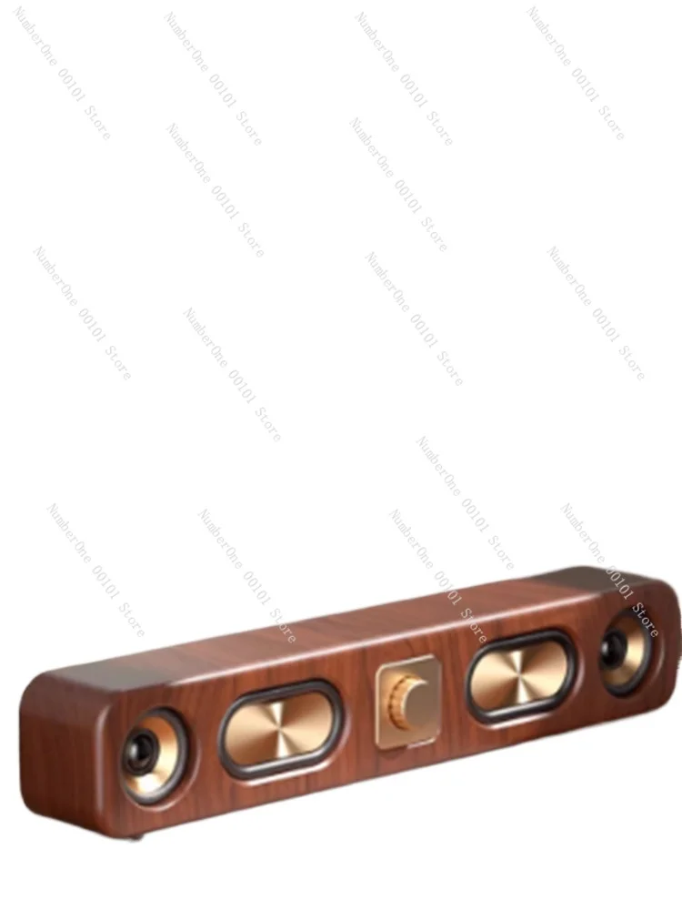 Sound New German retro wireless bluetooth speaker wooden strip card desktop audio radio