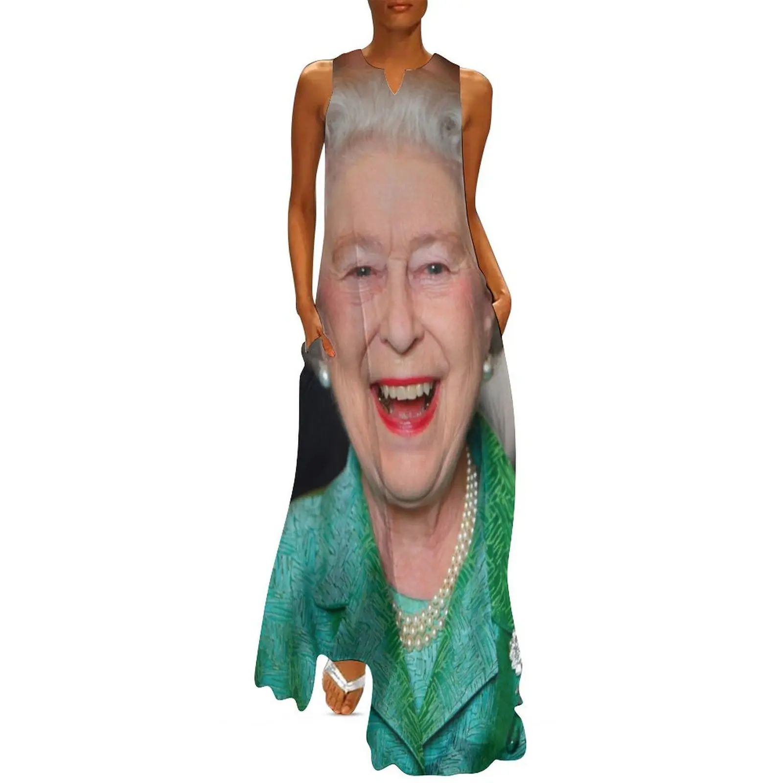 HM Queen Elizabeth II Windsor 2010 Photo HD Long Dress women's fashion dresses summer dresses womens 2025