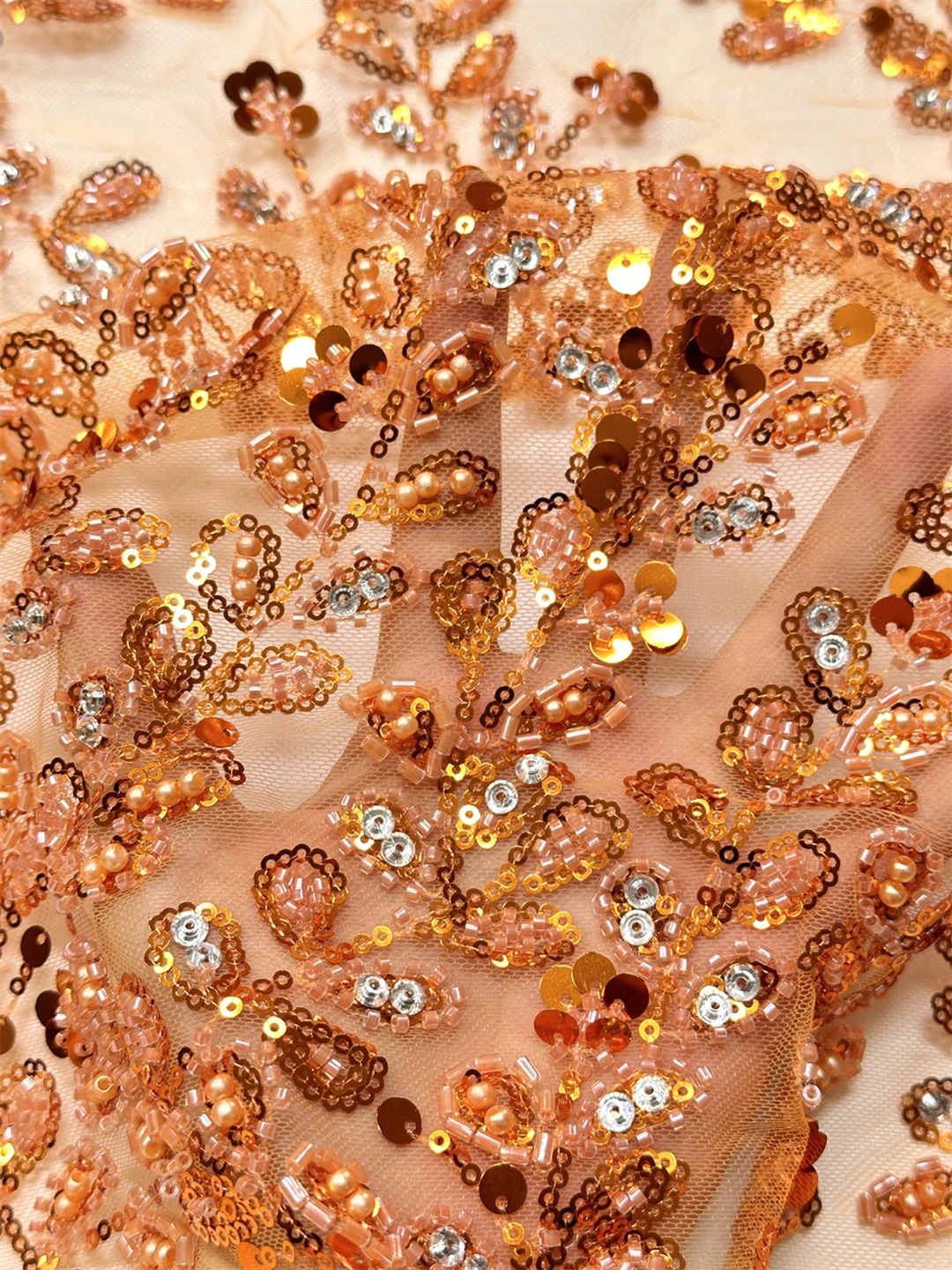 قماش دانتيل ترتر أفريقي فاخر تطريز عالي الجودة 5 ياردات تول نيجيري لحفلات الزفاف