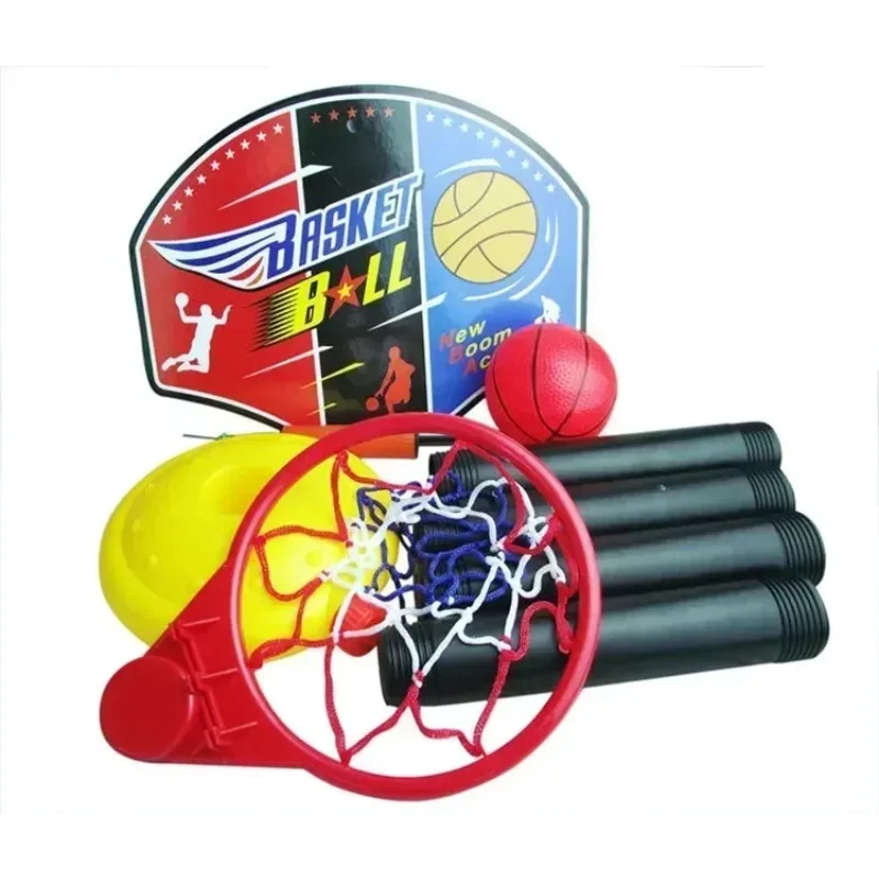 야외 스포츠 장난감 높이 조절 가능 농구 스탠드 장난감 슈퍼 스포츠 농구 스탠드 + 농구 + 팽창기 세트 피트니스 게임