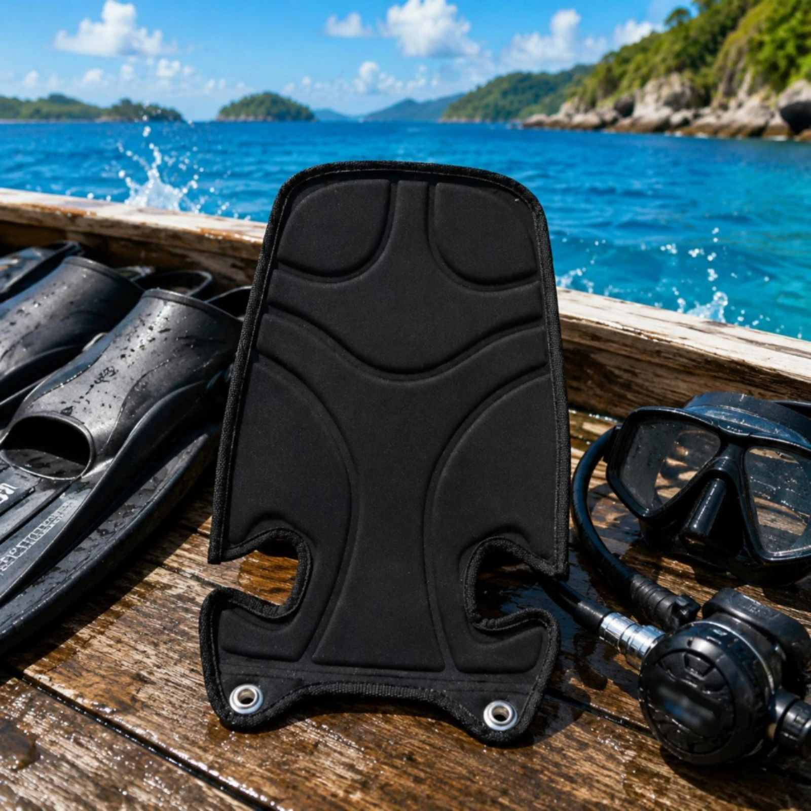Diving Diving Back Plate Pad Comfortable Support Diving Backplate Pad Diving Back Cushion Quick Drying Dive Gear 10 Mm Thick view 5