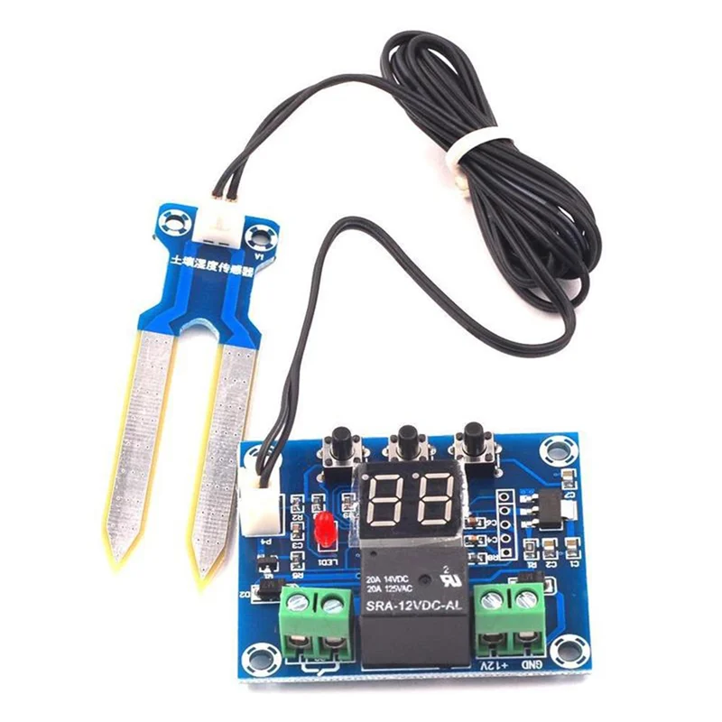 A98Z 5Pcs 12V Digital Auto Watering Module Soil Humidity Sensor Controller Soil Moisture Test Irrigation System Detector