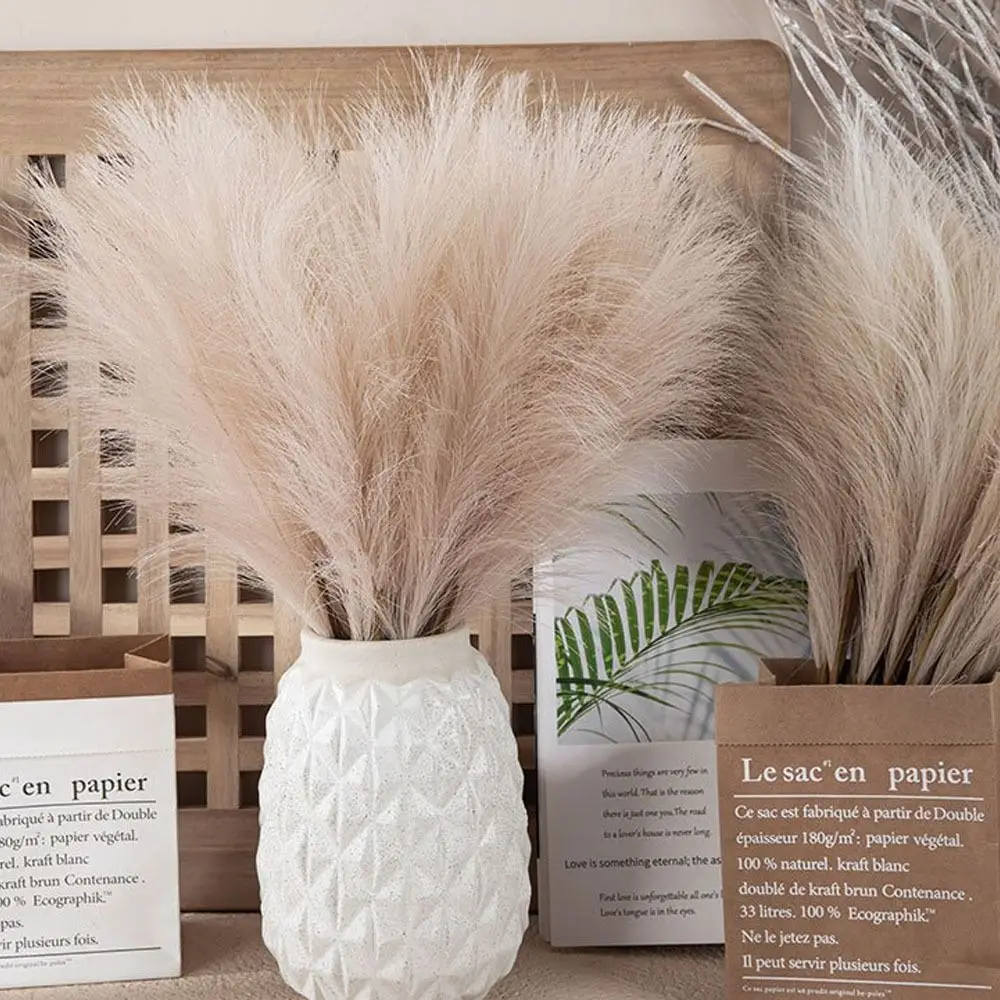 

Creative Fake Plante Living Room Wedding Decor For Home Decoration Artificial Reed Fake Flowers Pampas Grass Artificial Flower