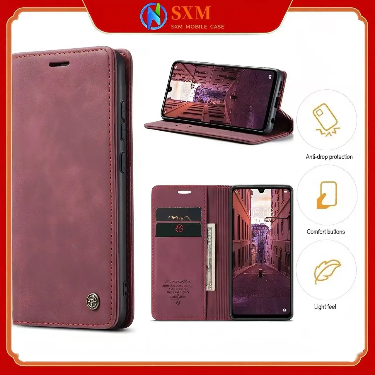 

Suitable for Huawei phone cases, card inserts, mobile phone holsters, clamshell protectors