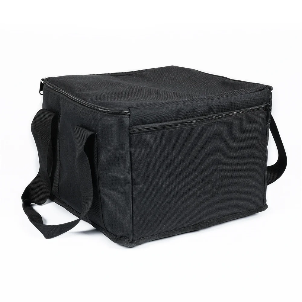 Yiflamefly Par Spotlight Bag Padded Storage Bag For 20*14.5*14.5CM Par Light 4 Pcs Par Lights Bag With Partition Black