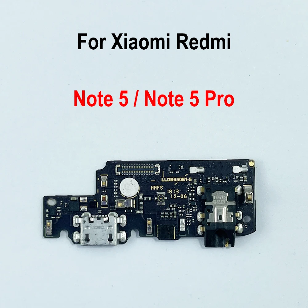 Gefensi Org USB Charging Port Board Flex Cable Connector For Xiaomi Redmi Note 5 Pro / Redmi Note 5 Charging Board Replacement P