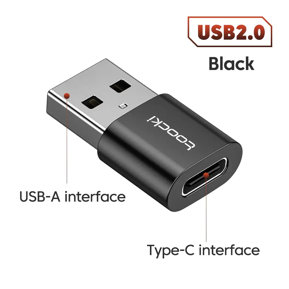 Toocki Otg Usb 3.0 Naar Type C Adapter Micro Naar Type C Mannelijk Naar Usb 2.0 Vrouwelijke Converter Voor Macbook Xiaomi Samsung Otg Connector