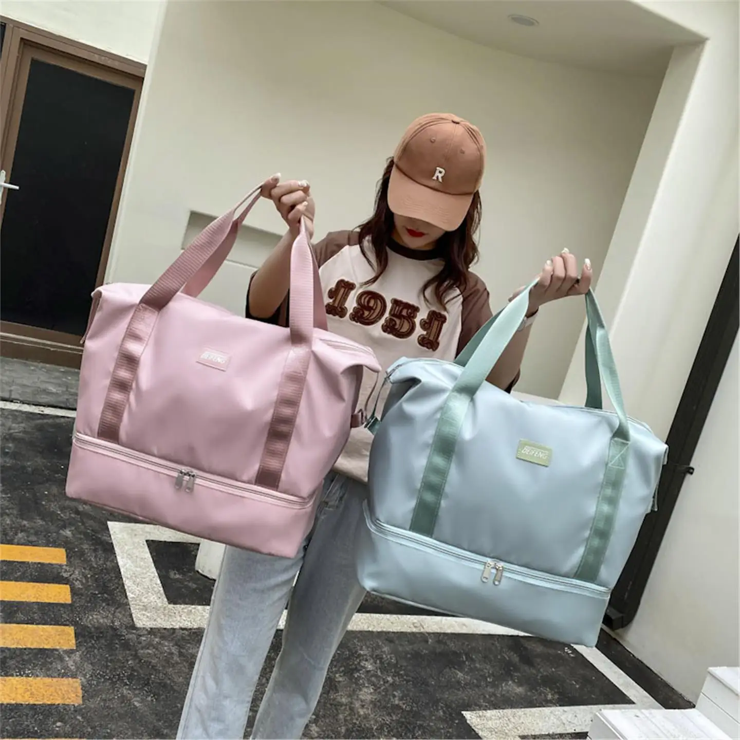 

Большая сумка из ткани Capaci Ox, большая сумка, портативная дорожная сумка, сумка для фитнеса, сумка Materni, сумка для поездки на велосипеде