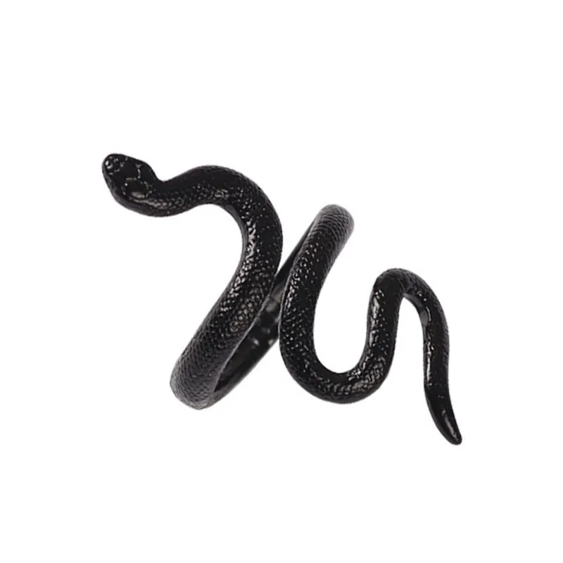 Punk Snake Ring Metal Dark Men's Jewelry Halloween Party Daily Decoration Finger Fashion Personalized Accessories 2024