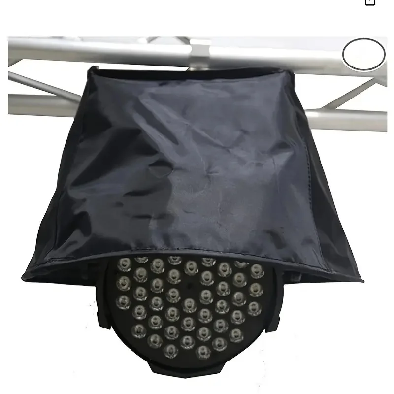 Durable Oxford Fabric LED & COB Light Rain Cover - Waterproof Black Dome Cover with Zipper for Stage Lighting, Photography