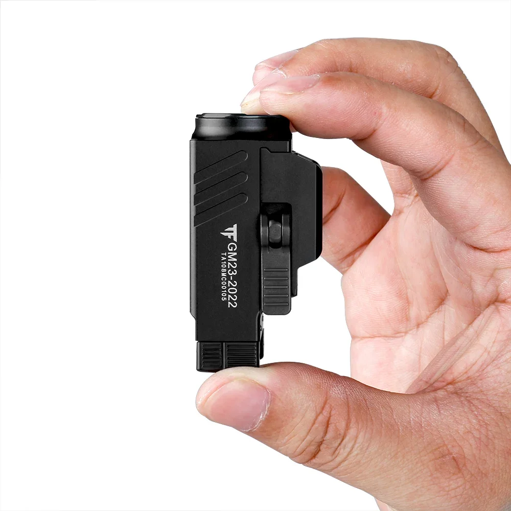 Luz táctica para arma de pistola Trustfire GM23, Mini luz LED para pistola de 800 lúmenes, linterna compacta recargable por USB de liberación rápida