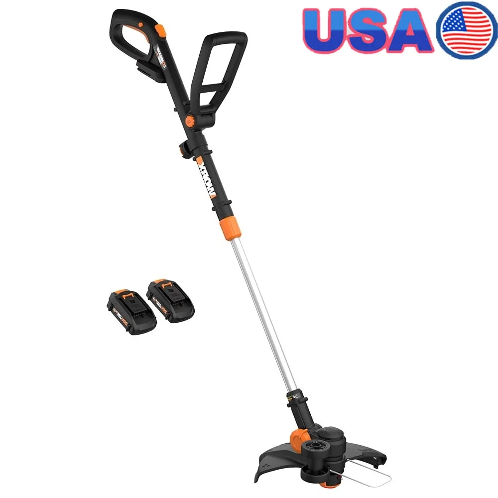 

20V Cordless String Trimmer Edger Mini Mower 3-in-1 with Telescopic Shaft Command Feed Flower Guard Lightweight Ergonomic Design