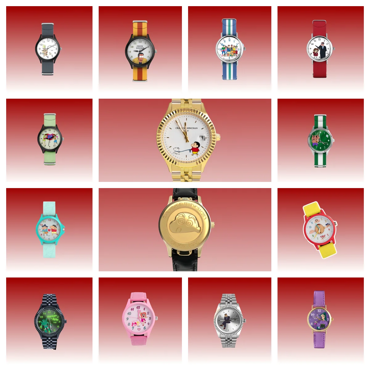 

100%Genuine Crayon Shinchan Adults World Series Blind Box Kids Waterproof Watches Christmas Halloween Gifts Anime Peripherals