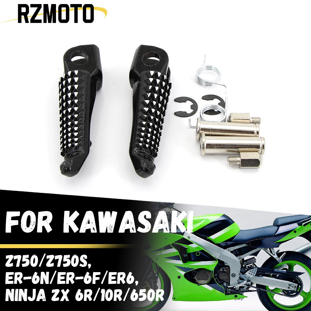 Motorcycle Front Footrest Foot Peg Pedal Foot Rest Accessories For Kawasaki Ninja ZX6R ZX636 ZX9R ZX10R Z1000 Z800 ZR800