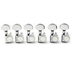 Musiclily Pro 6-in-line 15:1 Ratio 1-Pin Full Sealed Machine Heads Tuners Tuning Pegs Keys for SQ ST Tele Electric Guitar