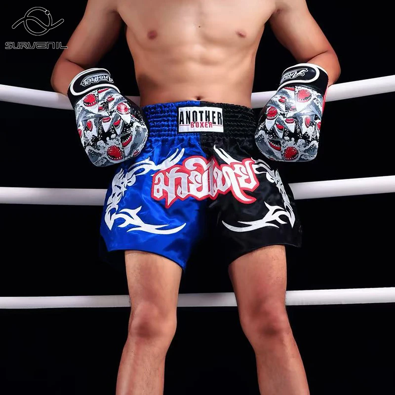 

Muay Thai Shorts Premium Boxing Shorts Men Women Child Satin Cage Fighting Kickboxing Training Pants Martial Arts MMA Clothing