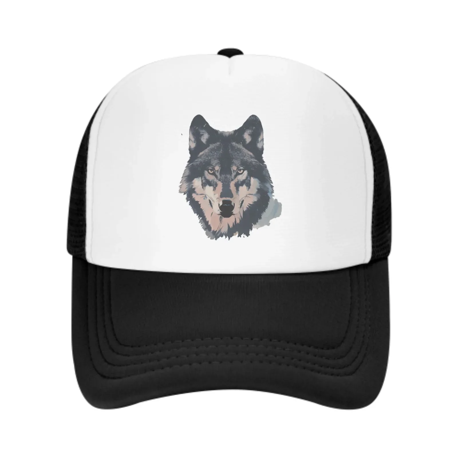 Wolf Head New Summer Leisure Sports Daily Sun Hat Fishing Outdoor Activity Unisex Canvas Fashion Duck Tongue Cap