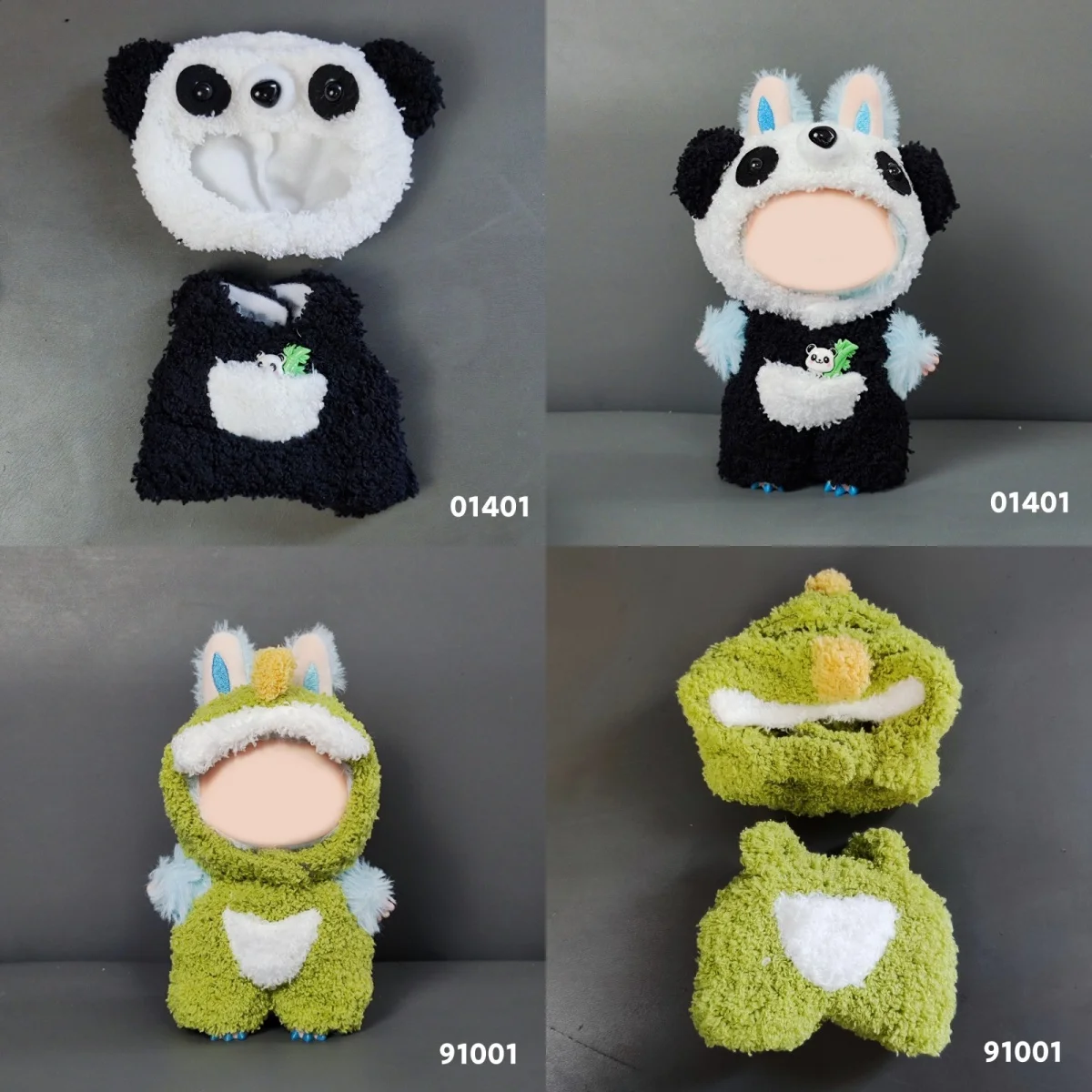 

17CM Labubu Plush Doll Clothes Kawaii Doll Clothes Plush Doll Changing Clothes Dolll Clothes Suit Dolls Accessories