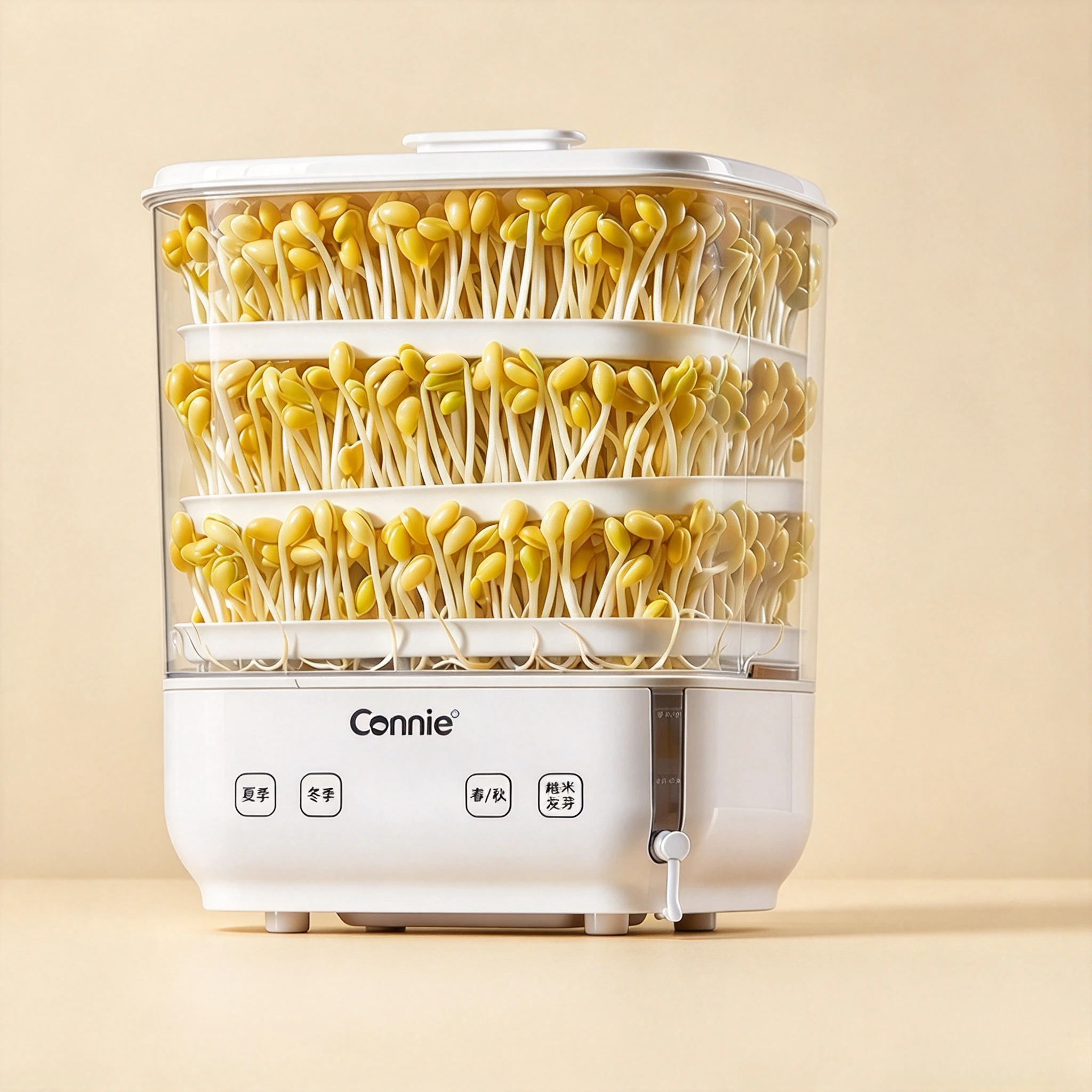 Home Automatic Intelligent Bean Sprout Machine, Small Seedling Growing Tray, DIY Mung Bean Sprout Germination  sprouting 220V