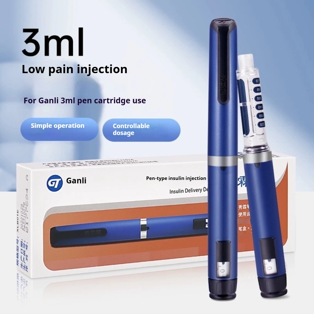 Gan Li Xiulin Pen 3ML Chang Xiulin Insulin Injection  Pen household  Insulin Syringe People With Diabetes Diabetic Scale 1 pen