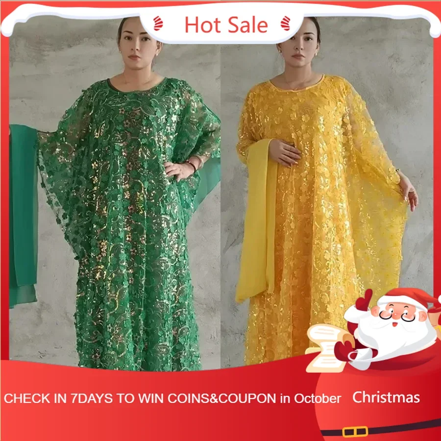 

3 Pieces Plus Size African Dresses for Women Loose Abaya Dubai Kaftan Traditional Boubou Robe Africa Dashiki Long Gowns Outfits