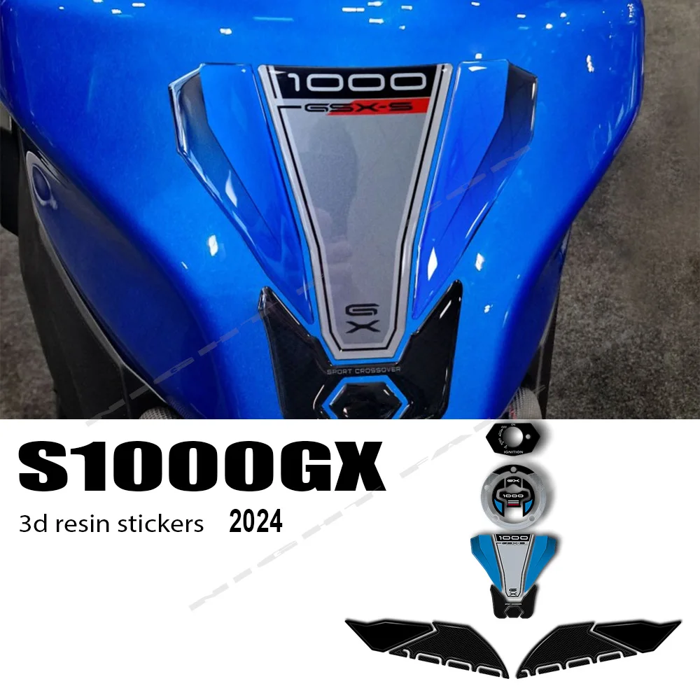 

Аксессуары GSX S1000GX 2024, накладка на бак мотоцикла, 3D наклейка из эпоксидной смолы, защитный комплект для GSX-S1000GX 2024