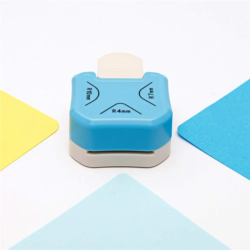 ABJG-3 ชิ้น Corner Rounder กระดาษ Punch 3 รูปแบบ, 4/7/10 มม. 3 in 1 เครื่องตัดมุม, มุมเจาะสําหรับ
