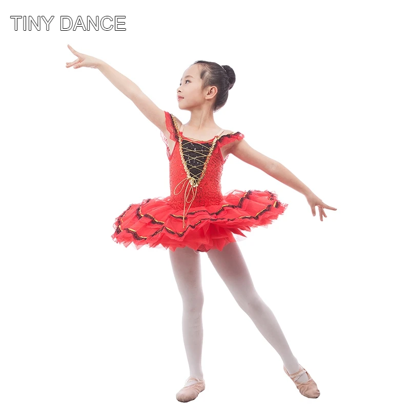 

Sparkling Red Sequin Spanish Dress for Child and Adult Ballet Dance Costume Romantic Tutu Skirts Performance Dance Wear 17052