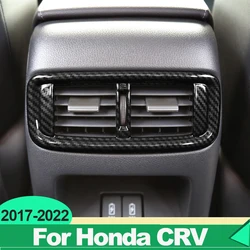 For Honda CRV CR-V 5th 2017 2018 2019 2020 2021 2022 ABS Car Rear Armrest USB Charging Port Decoration Frame Cover Trim Sticker
