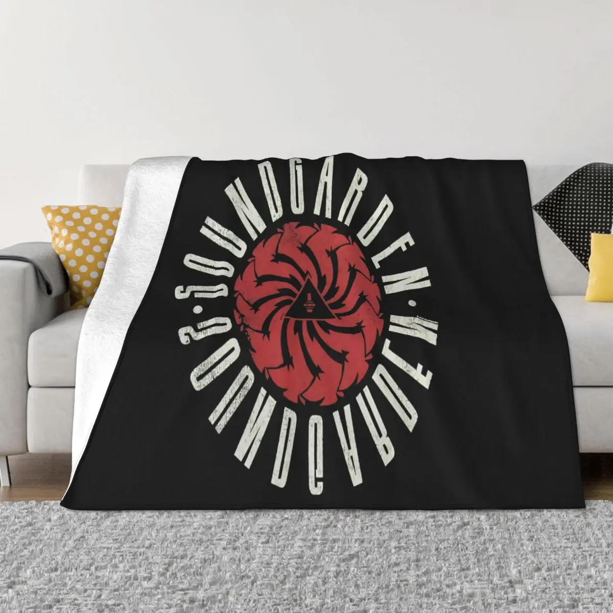 Soundgarden Trunk Ltd Badmotorfinger Black New Official Band Adults Selling Aesthetic Lowest Price Throw Blanket