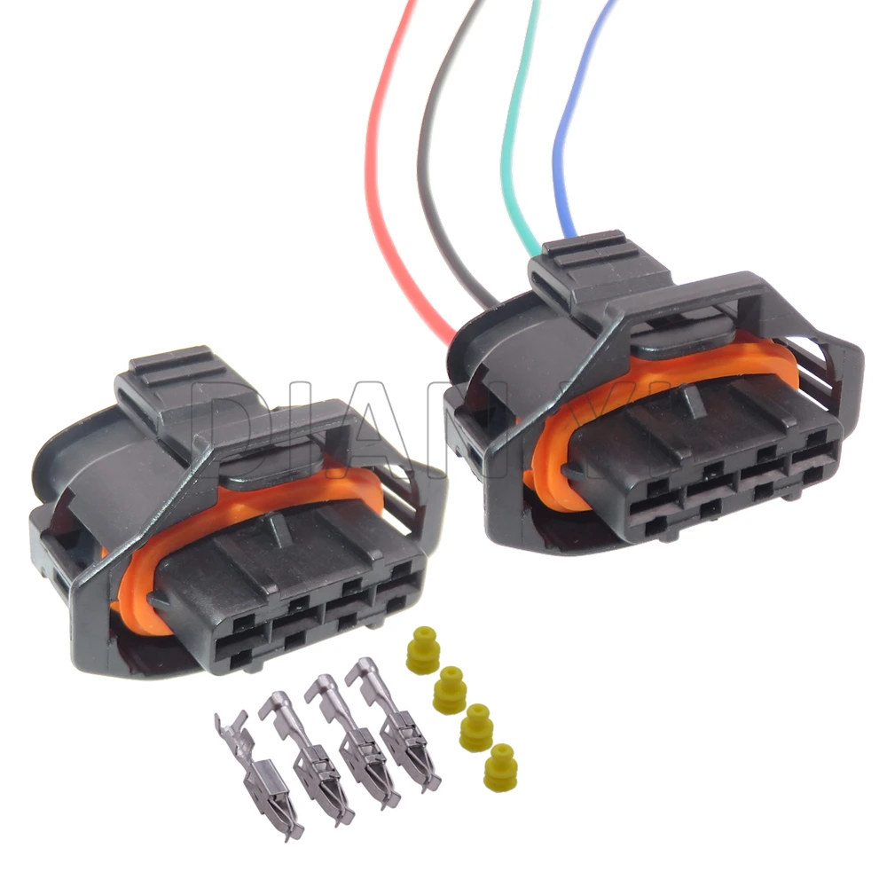 

1 Set 4 Way AC Assembly Auto Connector For Bosch Buick GT Chevrolet Cruze Ford Falcon XR6 1928403736 1928403453 Car Sealed Plug