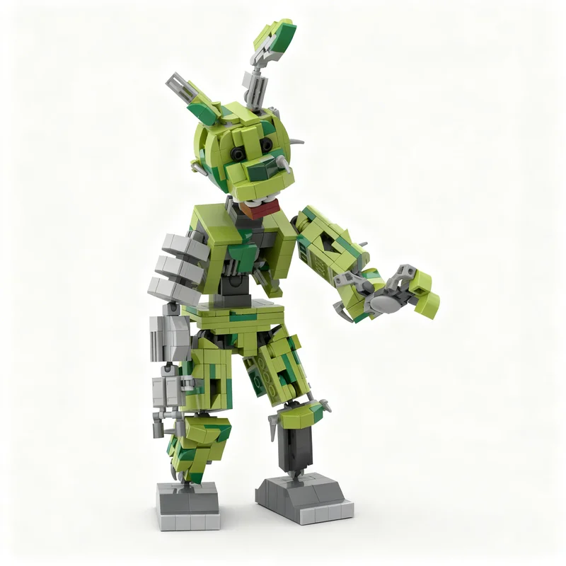 

NEW 579PCS MOC Game Series Ignited Springtrap Model Creative Building Blocks Assembly Building Blocks Display Birthday Gift Set