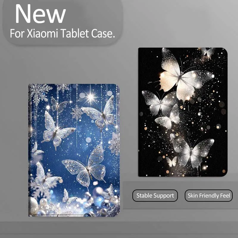 

Glittering Butterfly Sparkle Art For Xiaomi Redmi Mi Pad 4 5 6 7 8 K SE Mini Pro Plus Max 10.1 11.2 inch Tablet Case
