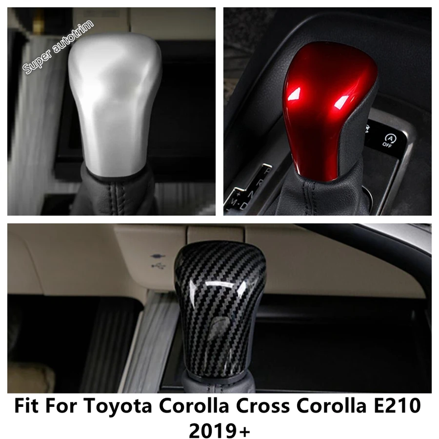 

ABS Matte Gear Shift Head Knob Handle Decor Cover Trim Accessories Interior For Toyota Corolla Cross Corolla E210 2019 - 2025
