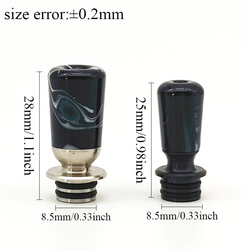 1 قطعة 510 فوهة بالتنقيط الفولاذ المقاوم للصدأ الراتنج قبعة على شكل مفصل القش #3